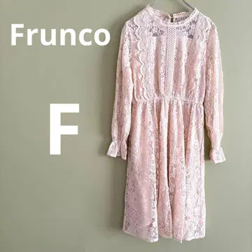 Frunco 프란코 레이스 원피스 긴팔 아이보리 귀여움 F