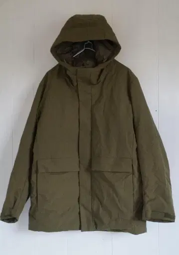 유니클로 하이브리드 다운 파카 다운 자켓 카키 M