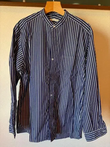 UNITED ARROWS 네이비 스트라이프 셔츠 L