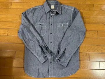 [ 새상품급 ] 아비렉스 AVIREX 데일리 베이직 샴브레이 셔츠 L