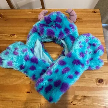 디즈니 팬캡 몬스터 주식회사 샐리 모자 머플러 장갑