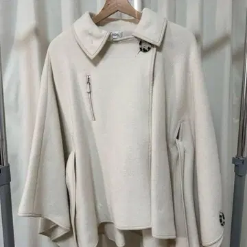 SNIDEL 판초 케이프 코트 화이트