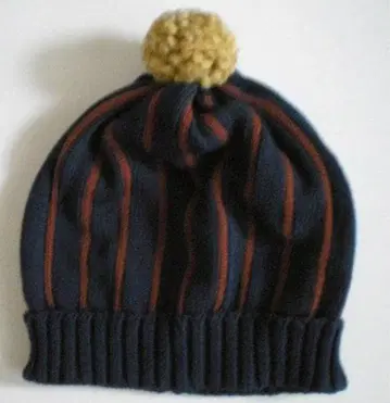 스트라이프 니트 모자 폼폼 포함 all knitwear 빅 사이즈