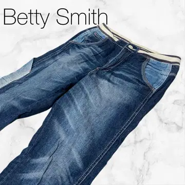 [베티 스미스] 하의 바지 팬츠 인디고 블루 데님 청바지 스트레이트
