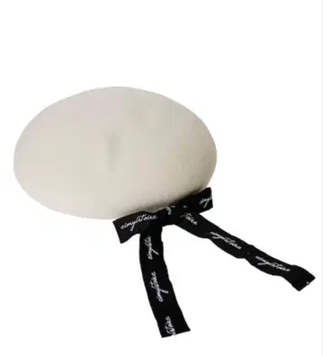 eimy istoire 리본 포함 베레모 화이트 새상품급