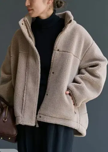 프레임워크 울 보아 스탠드 블루종 36 새상품