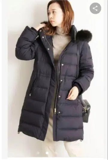 이에나 타프타 롱 다운 코트 34