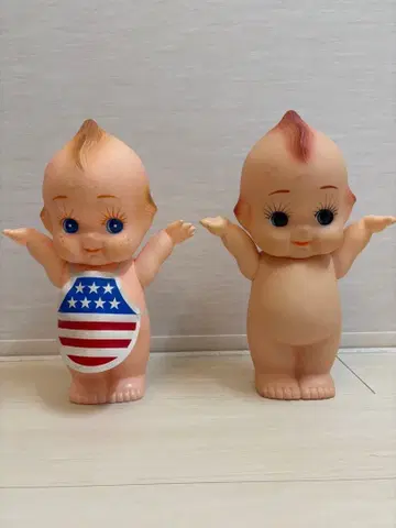 큐피 인형 2체 세트