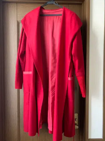 릴리안 뷰티 후드 부착 롱 코트 L 사이즈