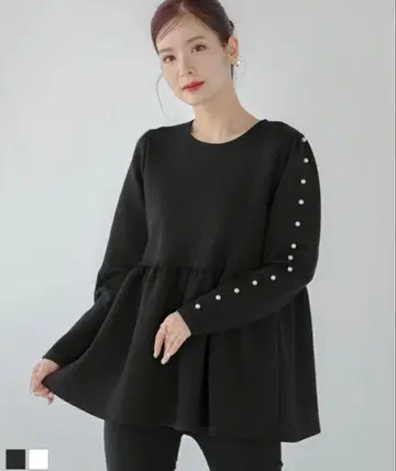 fit more 펄 슬리브 페플럼 새상품급