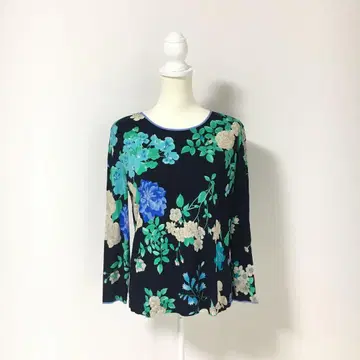 최근 새상품급 LEONARD 레오나르 실크 상의 티셔츠 42