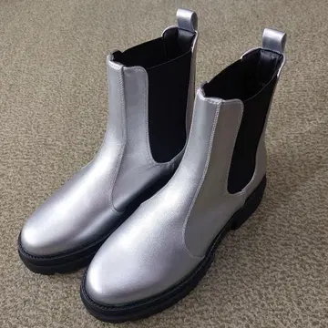 아메리칸 홀릭 사이드 고어 부츠 실버 사이즈 L