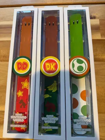 슈퍼 닌텐도 월드 파워업 밴드 3개 세트 묶음 판매