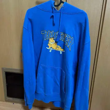 THRASHER Garfield 후드티 파랑