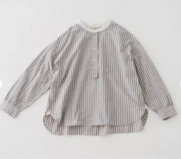 이번 시즌 nest Robe 코튼 스트라이프 풀온 셔츠