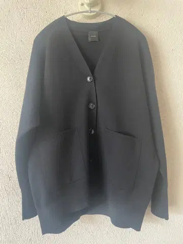 spick&span 스픽앤스팬 더블 자카드 가디건 블랙