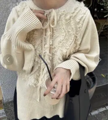 lawgy 프린지 니트