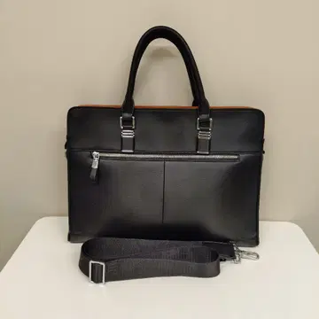 블랙 가죽 비즈니스 백