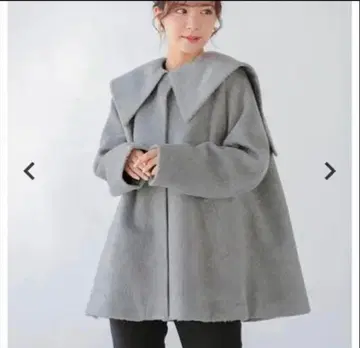 [ 새상품급 ] fitmore 빅칼라 울라이크 샤기 코트