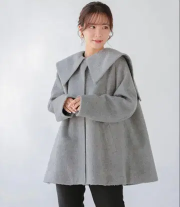 [ 새상품급 ] fitmore 빅칼라 울라이크 샤기 코트