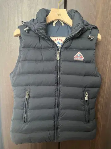 PYRENEX 다운 베스트 후드 부착 34 사이즈