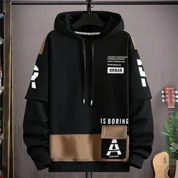 남성용 후드티 속기모