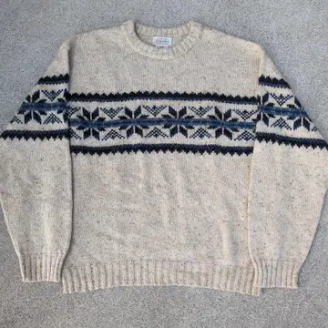 St. John's Bay USA 노르딕 무늬 스웨터 L