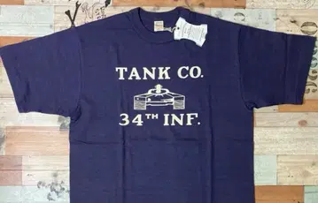 [ L ] 미사용품 웨어하우스 4601 TANK CO tee NAVY