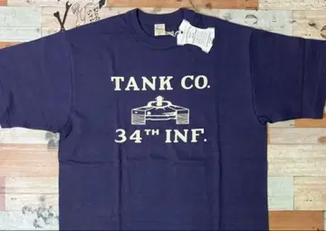 [ L ] 미사용품 웨어하우스 4601 TANK CO tee NAVY