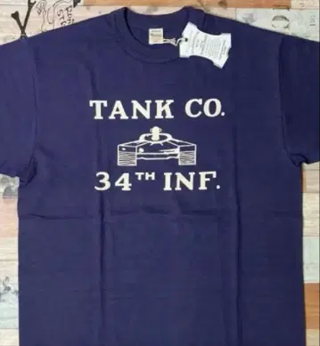 [ L ] 미사용품 웨어하우스 4601 TANK CO tee NAVY