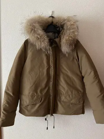 Johnbull 카키 퍼 모즈 자켓 S