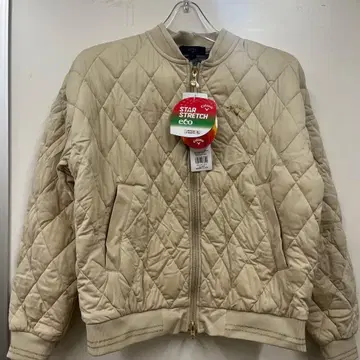 새상품 Callaway 퀼팅 자켓 M 베이지 택 포함 새상품