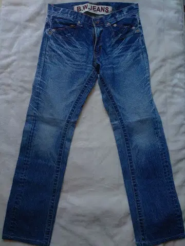 B.W.JEANS 블루 웨이 빈티지 가공 데님 일본제