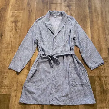 빈티지*체코군 밀리터리 호스피탈 스트라이프 가운 스트라이프