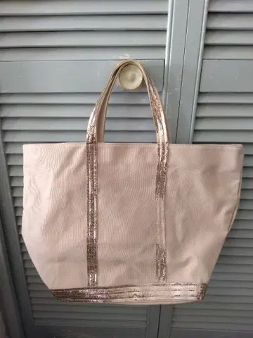 새상품급 vanessabruno 바네사브루노 스팽글 토트백 핑크