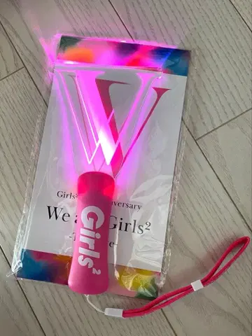 Girls2 응원봉 외 굿즈 묶음 판매 색지 세트