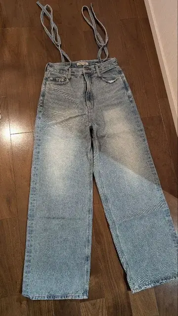 아푸와이저 리셰 서스펜더 데님 팬츠 M