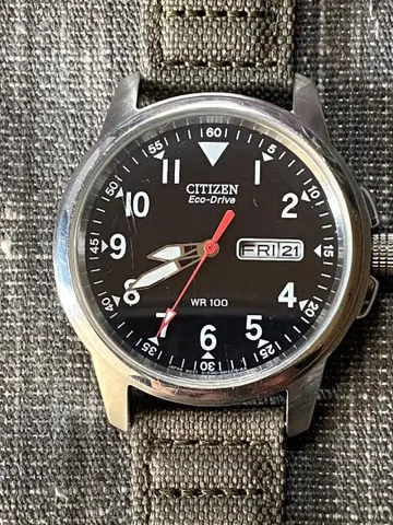 시티즌 밀리터리 에코 드라이브 WR100 CITIZEN