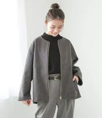 GLOBAL WORK 글로벌 워크 가벼운 스트레치 미들 코트 L