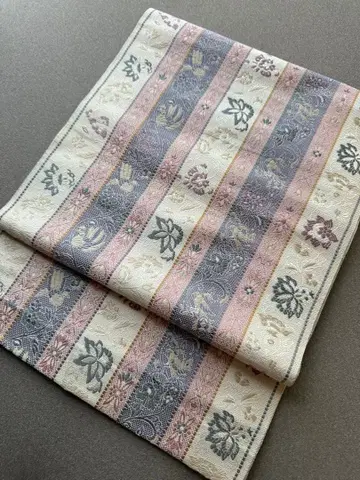 나고야 오비 줄무늬 사라사 파스텔