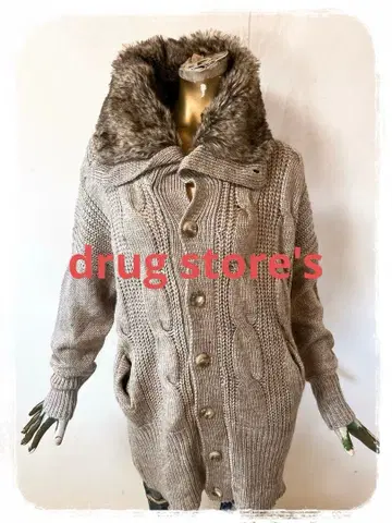 T19792 drug store's 케이블 니트 아우터