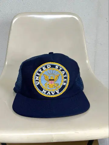 빈티지 us navy 메쉬 캡 발포 프린트 usa 제작
