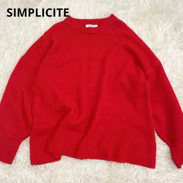 심플시티 폭스 크루넥 풀오버 B.C STOCK 빨간색 F