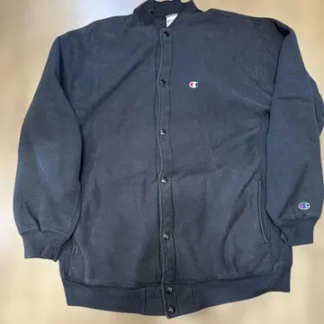 90s champion 스냅 가디건 블랙 XL USA 리버스