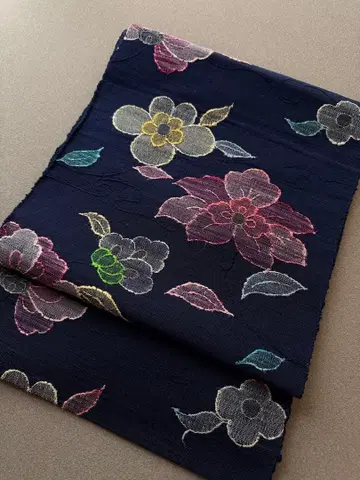 나고야 오비  꽃 네이비