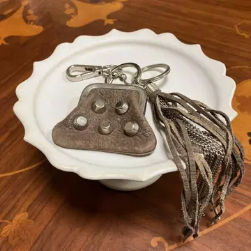 미사용 이탈리아제 남녀 키링 코인 케이스 포함