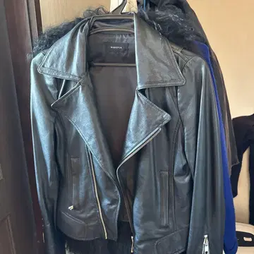 블랙 더블 라이더스 가죽 자켓