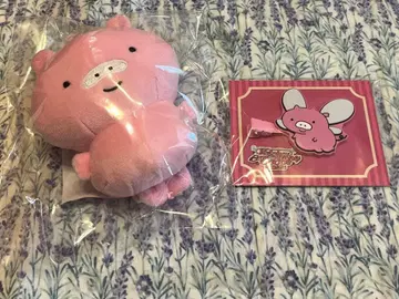 케차군 가로로 날아다니는 작은 봉제 인형 키링 헤어 클립