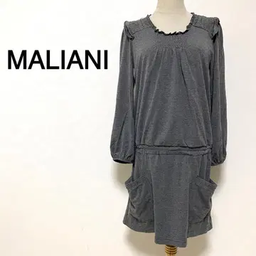 MALIANI 그레이 컬러 비쥬 디자인 원피스