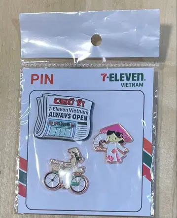 7-Eleven 베트남 호치민 핀 배지 세트